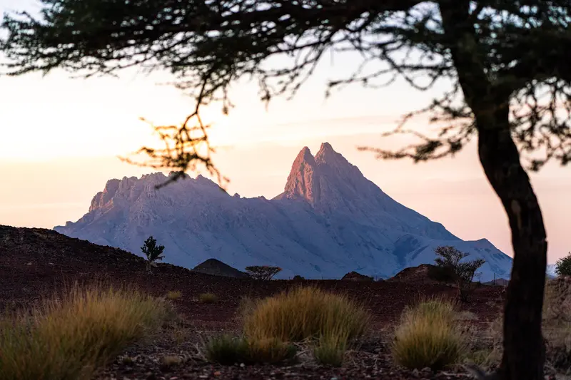 The Twin Peak at Dusk