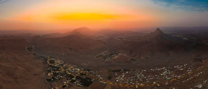 Sunset Over the Valley