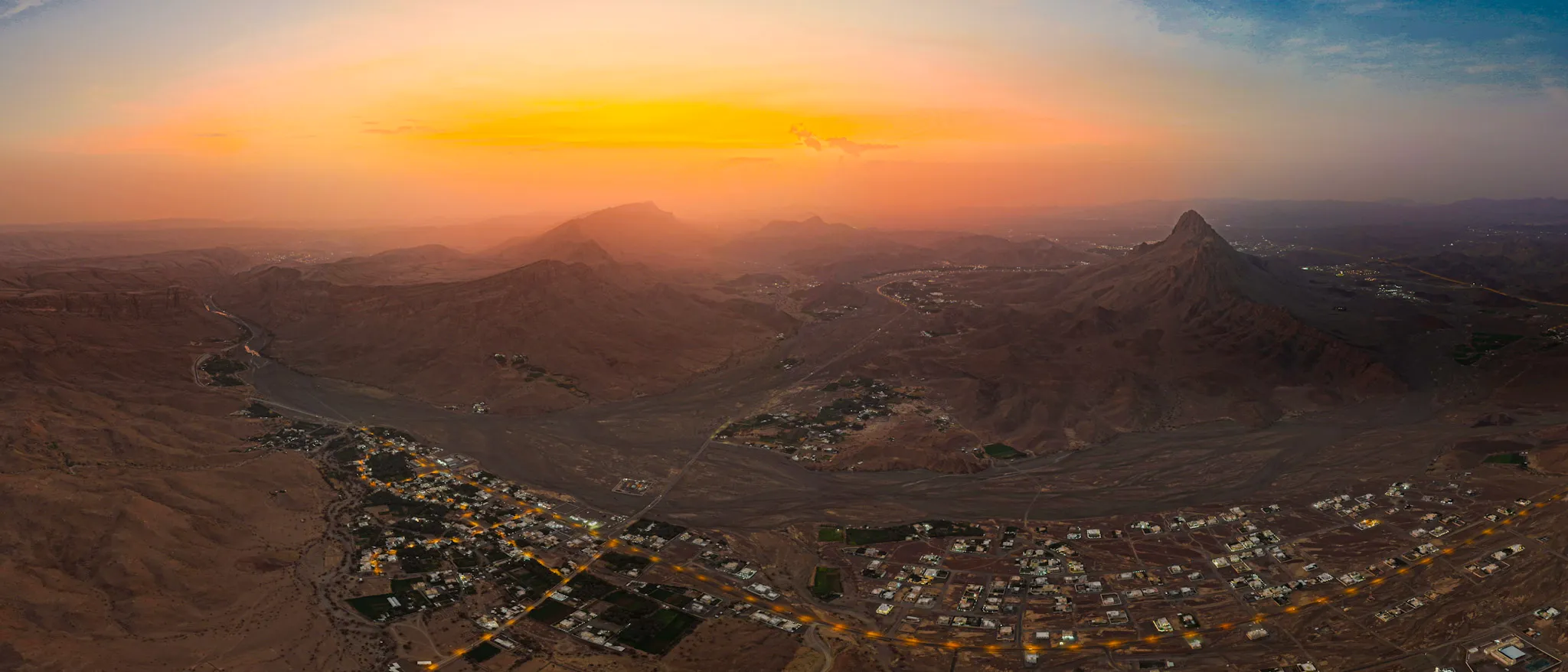Sunset Over the Valley