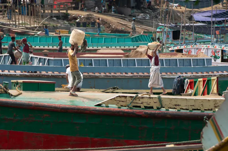 Walking the Painted Boats